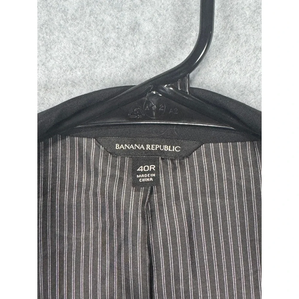 Banana Republic Mens 40R Tailored Suit Jacket Marzotto Italian Wool Blazer